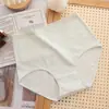 Roupa Íntima Feminina Plus Size 100kg Algodão Puro Cintura Alta Controle de Barriga Jacquard de Algodão Puro 7A Respirável Antibacteriana Sem Costura Calcinhas para Mulheres Plus Size