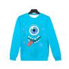 Cross-border novo cartoon monstro face 3D impressão digital camisola pescoço redondo cross-border comércio exterior fábrica de roupas atacado