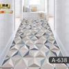 Alfombra sencilla recortable para puerta de entrada, pasillo, escaleras, 3D, larga, para el hogar y el hotel.