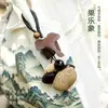 Colgante de Bolso con Cáscara de Fruta Natural Decoración de Campana Colgante Sonajero Accesorios de Bolso Hechos a Mano Regalo Regalo de Cumpleaños Colgante para Coche