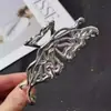 Estilo Coreano Clipe Borboleta Líquido Grande Clipe Tubarão de Metal Simples Elegante Clipe de Cabelo para Nuca Presilha de Cabelo