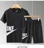 Traje Esportivo Casual Masculino 2020 Super Tamanho Grande Traje de Manga Curta Roupa Esportiva Respirável Secagem Rápida Traje Casual de Verão