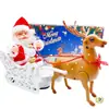 Brinquedo Elétrico do Papai Noel que Sobe em Contas e Escadas, Papai Noel Subindo pela Chaminé, Presente de Natal Criativo