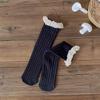 Calcetines de encaje para niñas Primavera y Otoño Color café retro Media pantorrilla Coreano Otoño Maillard Niños Bebé Calcetines