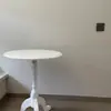 Mesa de Negociação Estilo Americano em Madeira Maciça para Recepção, Café, Hotel, Uso Doméstico, Mesa Redonda Pequena Retrô Estilo Europeu Várias Mesas Redondas de Varanda