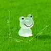 Produto novo transfronteiriço sapo sorridente luminoso partículas fofas lagoa paisagismo decorações diy acessórios para pendurar micro-paisagem pequenos ornamentos
