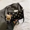 Bolso de Axila de Lunares para Mujer Otoño 2026 Nuevo Bolso Boston de Gamuza y Felpa Bolso Cruzado Versátil Ligero Simple para el Día a Día