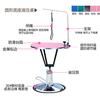 Mesa de belleza para mascotas Mesa de estilismo para bañar, secar y esquilar perro mesa elevadora hidráulica mesa redonda para perro soporte de brazo