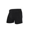 Cueca Masculina Casual Preta Antibacteriana, Cueca Masculina Modeladora Plus Size, Boxer de Algodão Puro