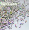 Base Plana Forma Especial Uña Ab Serie Diamante Mini Pequeño Brillo Cristal Diamante Joyería para Uñas Uñas Portátiles Venta al por Mayor