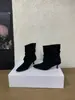 Botines de Tobillo de Tacón Alto de Gamuza Estilo Coreano 2026 Nuevos de Moda Punta Fina Tacón de Aguja Botas Apiladas Plisadas Moda Retro Botas Adelgazantes