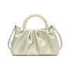 Bolsa Feminina 2026 Design de Nicho Perolado Novo Estilo High-End Plissada Bolsa Nuvem Bolsa de Mão de Pérola Bolsa de Ombro Bolsa Transversal