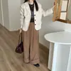 Blazer de nicho retrô francês desgastado para o dia a dia 3 cores