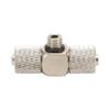 Conector rápido de micro tráquea, codo de 90 grados, recto, M5, M6, tornillo rápido, conector PC, enchufe rápido con anillo de sellado PL
