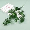 Simulación de boda planta verde Blanco verde decoración de boda flor hoja verde camino alto guía ingeniería decoración planta verde