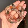 Material natural cristal ágata grava con cuentas sueltas accesorios para joyería diy agujero agujero cuentas amorfas