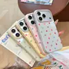 Adequado para Capa de Celular Iphone17Promax, Apple 18Pro com Aparência Sofisticada 16Plus Estilo Europeu e Americano 15 Bolinhas Coloridas