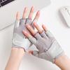 Guantes de medio dedo para mujer para fitness, anticocón, para montar al aire libre, antideslizantes, resistentes al desgaste, equipo deportivo para escalada en roca, cuerda para saltar de hierro, barra horizontal