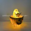 Luz de Noche de Fantasma de Halloween Transfronteriza Estatua Decoración Creativa de Atmósfera para el Hogar Manualidades Navideñas de Resina