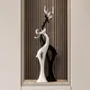 Mueble de TV de Lujo Ligero Beihanmei para Sala de Estar, Adorno de Piso Grande de Prosperidad y Doble Felicidad, Decoración de Entrada, Regalo de Inauguración de Casa de Alta Gama