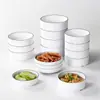 Tigela Pequena de Melamina para Pratos, Tigela de Cozimento a Vapor Liuyang, Tigela Pequena de Imitação de Porcelana, Louça Comercial, Tigela para Fondue, Tigela de Plástico para Cozimento a Vapor para Fast Food