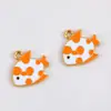 Liga de Metais Multicor Estilo Fofo Peixe de Bolinhas com Gotejamento de Óleo Pingente para DIY Colar Pulseira Brincos Acessórios de Joias Atacado