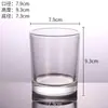 Suporte de Velas Transparente em Estoque Copo de Vidro Copo Transparente para Velas Copo Vazio Vidro Espessado Copo para Velas de Aromaterapia para Sala de Estar