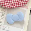 Bonita horquilla con clip lateral para niña, accesorio para el cabello con lazo de peluche, pinza de pico de pato de color caramelo de dibujos animados, accesorio para la cabeza dulce.
