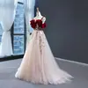Vestido de Gala para Banquete 2026 Novo Estilo Vestido de Noiva para Brinde Estilo Floresta Super Fada Alça Dupla Vestido Princesa em Vinho Tinto