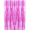 Cortina de flecos brillantes PET 1*2M transfronteriza para decoración de pared de fondo de cumpleaños, boda, fiesta al por mayor