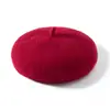Boina para Mujer, Versión Coreana de Otoño e Invierno, Parte Superior Suave de Punto de Doble Capa, Circunferencia de Cabeza Grande, Sombrero de Artista Pintor Estilo Japonés, Sombrero Casual de Cachemira