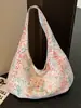 Bolsa de Lona de Gran Capacidad para Mujer 2026 Nueva Moda Casual de Verano Bolso Versátil de Hombro Único para la Escuela Viajes Diarios Bolso Tote