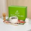 Set Exclusivo Transfronterizo de Matcha Set de 7 Piezas Tazón Japonés de Matcha con Pico, Set de Té de 100 Púas, Caja de Color Cerámica Estilo Ins