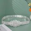 Bata Dorada de Estilo Marroquí para Mujer Transfronteriza de Oriente Medio con Cinturón Decorativo Cadena para la Cintura Joyería para Ropa de Festival
