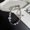 Nueva cadena para teléfono de cristal, perla y pedrería con lazo de lujo, llavero de alta gama, exquisito accesorio para bolso