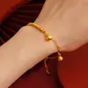 Nuevo Pulsera de la Suerte de Loto Estilo Chino con Cuentas Redondas Pequeñas, Collar de Moda Francesa Antigua, Accesorio para el Cuello con Colgante de Loto