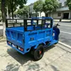 Motocicleta Azul de Tres Ruedas, Vehículo Agrícola de Carga Alimentado por Combustible, Camión Volquete, Triciclo de Escalada de Alta y Baja Velocidad, Exportación Transfronteriza y Comercio Exterior