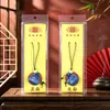 Exquisito Mini Sachet de Artemisa Bendición Zen Regalo Colgante para Teléfono Colgante para Coche Empaque de Tarjeta de Papel Sachet