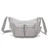Nueva Bolsa de Tela de Nylon de Gran Capacidad para Hombres y Mujeres, Resistente al Agua, Bolso Bandolera Casual Estilo Tooling Multibolsillos