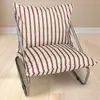 Sillón Individual de Lujo Ligero con Cojín Suave de Alta Elasticidad para Sala de Estar, Recepción, Descanso, Uso Doméstico, Cómodo Sillón Perezoso de Ocio con Respaldo
