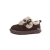Zapatos Birkenstock Cálidos con Velcro, Gruesos y Peludos, para Mujer, Novedad Otoño/Invierno 2026, Zapatos de Algodón para Nieve, Zapatos Peludos con Lazo
