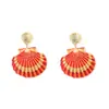 Pendientes Acrílicos de Animales Marinos Estilo Vacacional de Moda Transfronterizo Diseño de Nicho Pendientes Versátiles Simples para Mujer