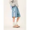 Pantalones Cortos Rectos Sueltos con Raya Lateral Estilo Americano para Hombre Verano 2024 Nuevos Casual Deportivos Nacionales Tendencia Ropa de Trabajo