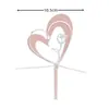 Estilo Ins Transfronterizo Te Amo Mamá Flor Decoración de Pastel de Acrílico Tulipán Día de la Mujer Tarjeta Insertable de Acrílico