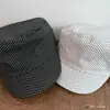 Chapéu de Cavaleiro com Topo Plano e Design Exclusivo, Chapéu Equestre Artístico Retrô com Bolinhas para Mulheres, Chapéu Respirável com Proteção Solar para o Verão