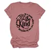 SÉ AMABLE EN UN MUNDO Camiseta casual de manga corta con cuello redondo para mujer Amazon eBay tienda independiente