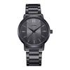 Reloj de Pareja de Negocios de Cambio Gradual Reloj de Hombre Reloj de Mujer Reloj de Moda de Cuarzo con Banda de Acero Reloj Simple de Sensación de Alta Gama 9819