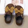 Sapatos de Couro para Meninas 2026 Primavera e Outono Novo Estilo Preto Solado Macio Elegante Estudante Laço Sapatos de Princesa Moda Sapatos Birkenstock