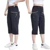 Pantalones Cortos de Hombre con Múltiples Bolsillos, Venta Caliente de Verano, Pierna Recta, Pantalones Casuales de Negocios para Hombres de Mediana Edad, Versátiles y Transpirables de Seda Helada para Hombre