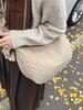 Bolsa Tote Plissada de Moda Transfronteiriça para Mulheres 2026 Inverno Nova Tendência Estilo Coreano Casual Bolsa de Ombro de Nylon